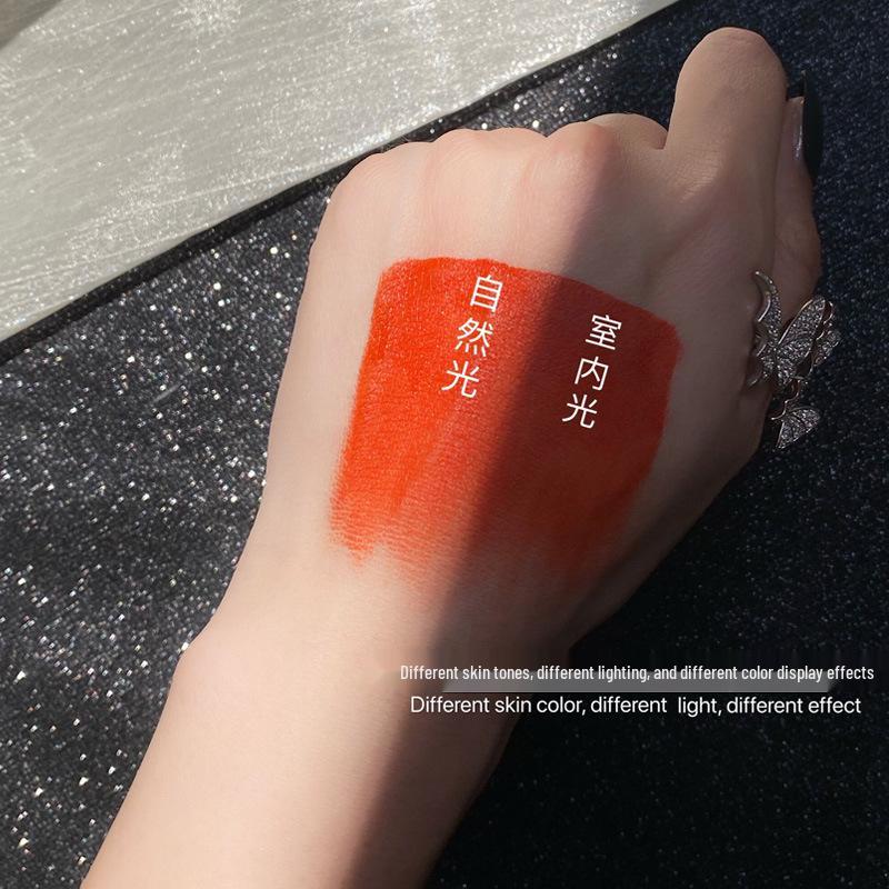 5-Piece Matte Velvet Lip Gloss Set: Student Edition, Non-Stick, Long-Lasting with Novel Cigarette Case Design