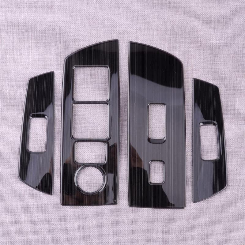 Car Left Right Window Lift Switch Panel Cover Trim Set Fit for Mazda CX-9 2016 2017 2018     LHD