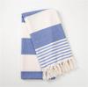 100% Cotton Striped Tassel Beach Towel - 30 Color Options