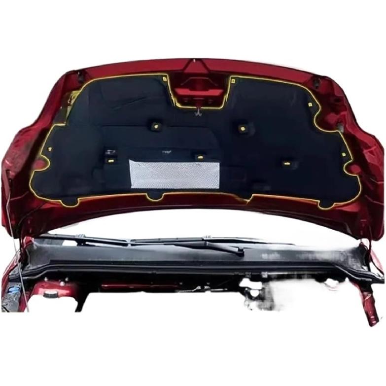 

Совместим с Focus 2005-2023 Автомобильный капот двигателя Звуко-тепло-огнеизоляционная хлопковая накладка Звукоизоляционный коврик Крышка Пена Автомобильные аксессуары(2011-2018 Focus) 2009-2014 Focus