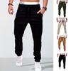 Kış Erkek Pantolon Bağcıklı Elastik Bel Cepli Fermuarlı Dekorlu Jogger Pantolon Bol Bilek Bantlı Düz Renk Outdoor Pantolon Pileli Eşofman Altı