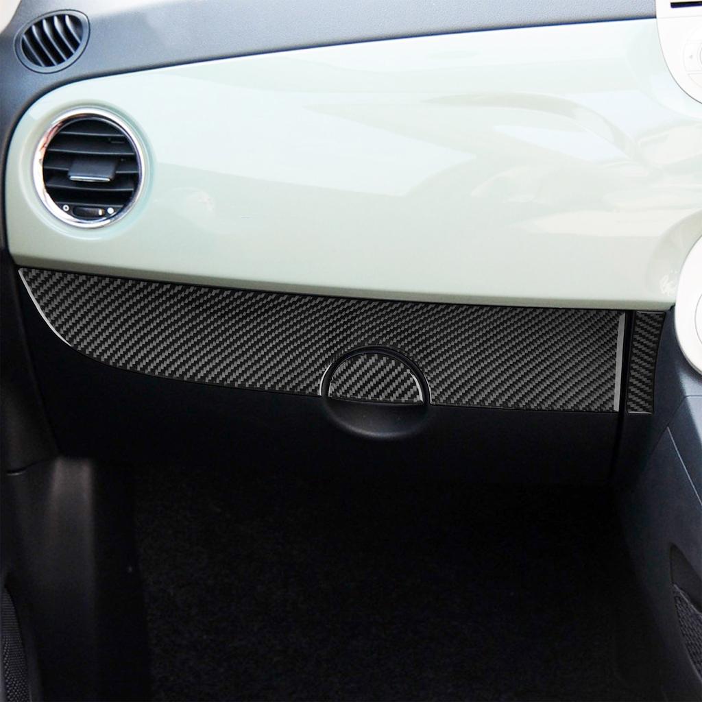 Front Right Side Cover Dashboard Trims Decorative Stickers Auto Interior Accessories for Fiat 500 12-15 Panel Stickers