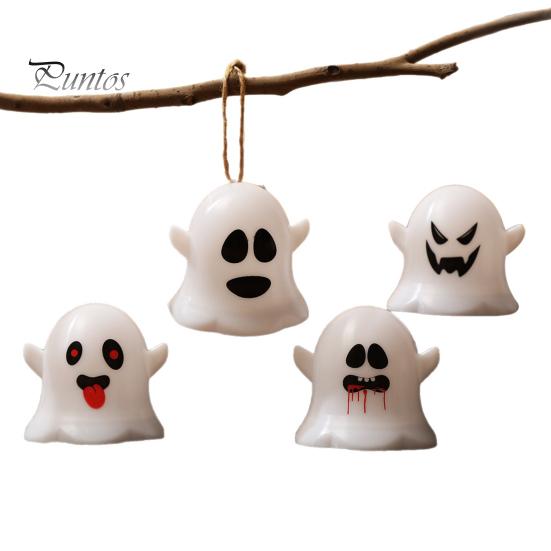 Decorative Ghost for Shelf 6 Pcs Light, LED Color Changing Warm Flameless Battery-Operated Safe Halloween Accent Light Mini Spirit Night Lamps, Spooky