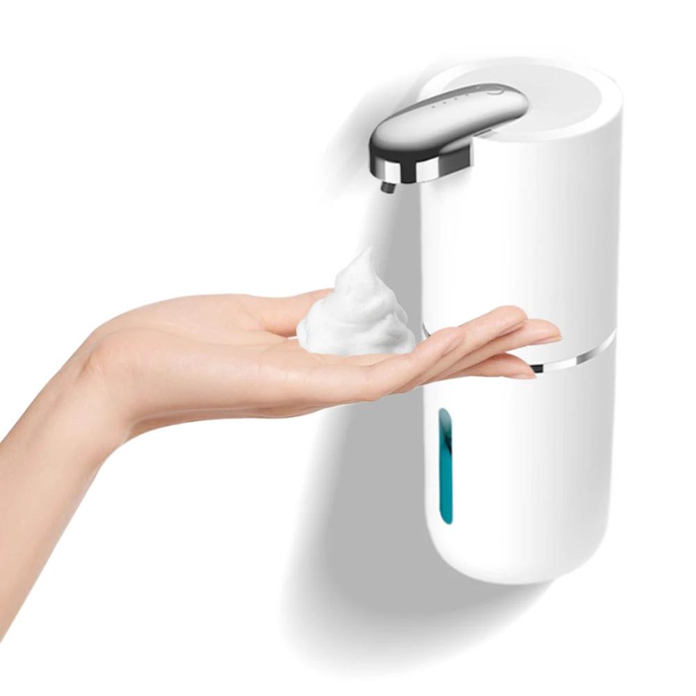 380ml Automatic Soap Dispenser 13.5 Oz Touchless Foam Soap Dispenser USB Rechargeable 4 Speed Electric Sanitizer Dispenser Set