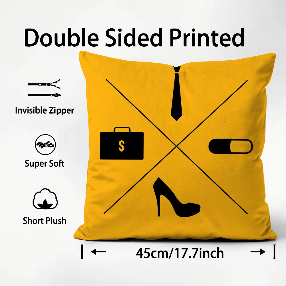 The Wolf Of Wall Street Cushion Cover Pattern Printed Pillowcase for Living Room Sofa Cushion Cover & Bedroom Decor