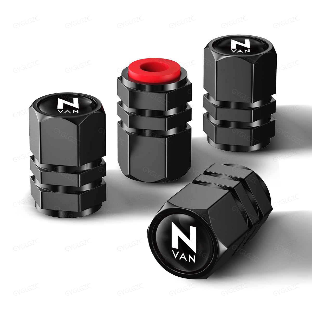 N-VAN Air Valve Caps, NVAN JJ Series, Compatible with FUN L4 L, Aluminum Alloy, N-VAN