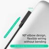 Flat Flexible USB C Charging Cable Double Elbow Mobile Game Cable  Data Transfer