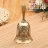 ESJNNK Handbell Dinner Bell Rose Pattern Retro Dinner Bell Call Bell Table Bell Bell Metal Retro Style Restaurant Store Supplies Festival Supplies