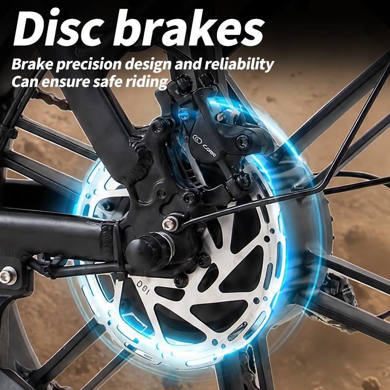 Elcykel Burchda U8 500W Motor 48V 31.5Ah Avtagbart Batteri 20"x4.0" Däck Dubbla Skivbromsar 7 Växlar Maxräckvidd 100Km Maxlast 120kg