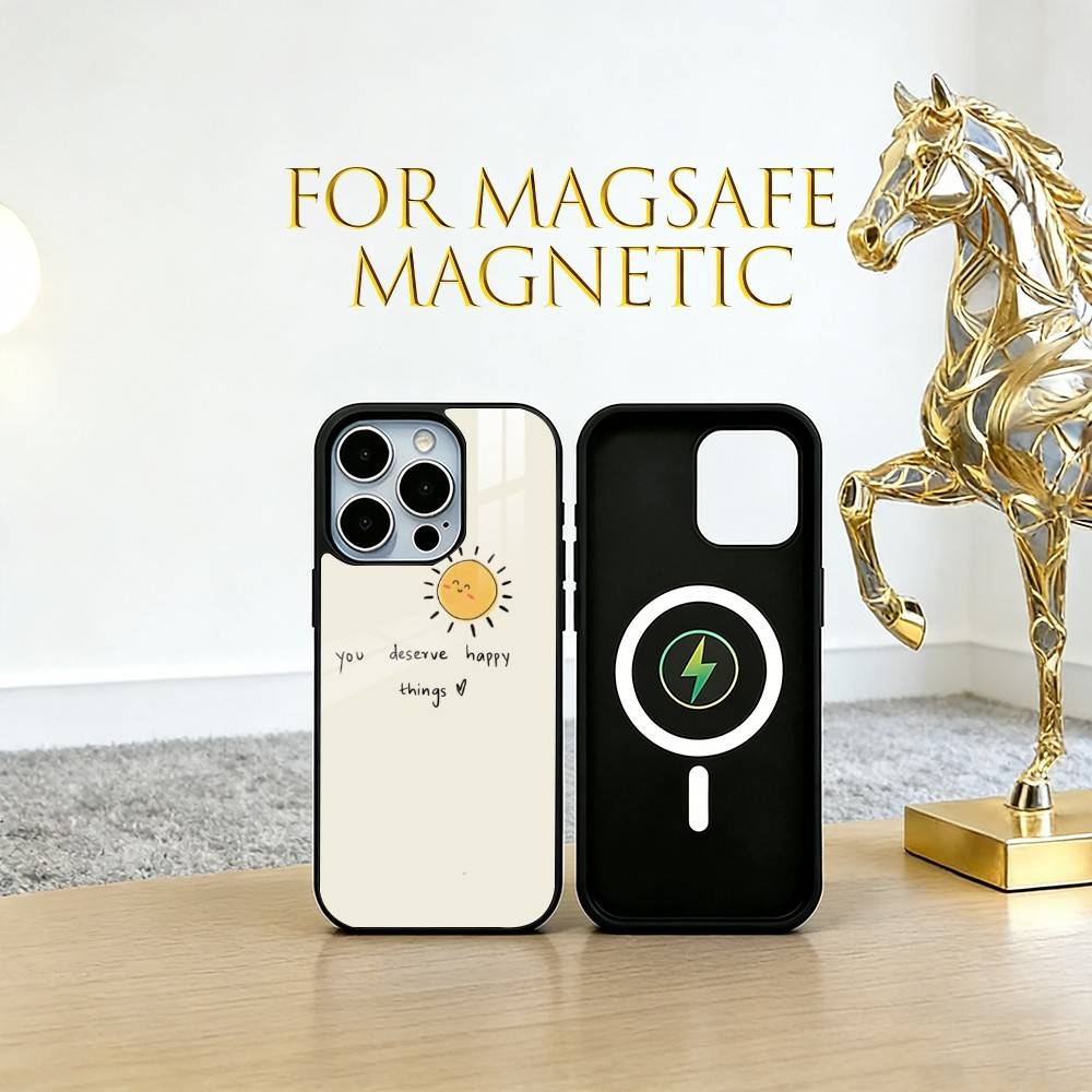 Minimalist Phone Case For iPhone17,16,15,14,13,12,11 Plus,Pro Magnetic with Magsafe Wireless Charging