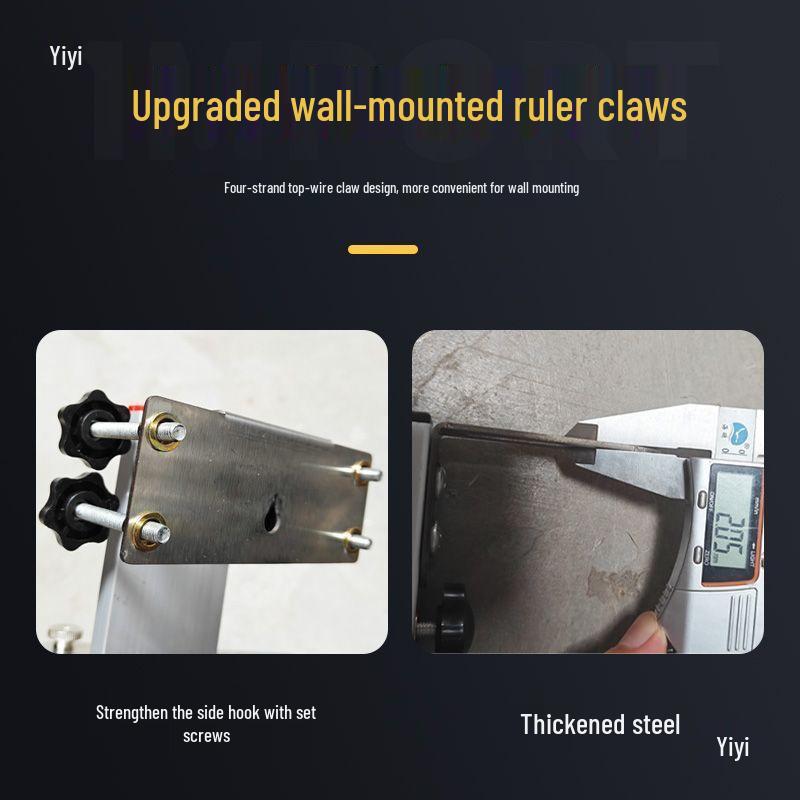 Level Wall Mount Bracket with Adjustable Aluminum Alloy Reinforced Set Screw for Positioning and Braking