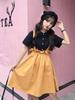 Summer Loose Solid Girly Dress [PIITE] Women's Dress, Cute, Fit, V-Neck, Color, Skirt, Sweet,