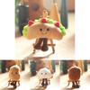 Adorable Cute Sandwich Plush Toy Keychain Hamburger Eggplant Doll Accessory
