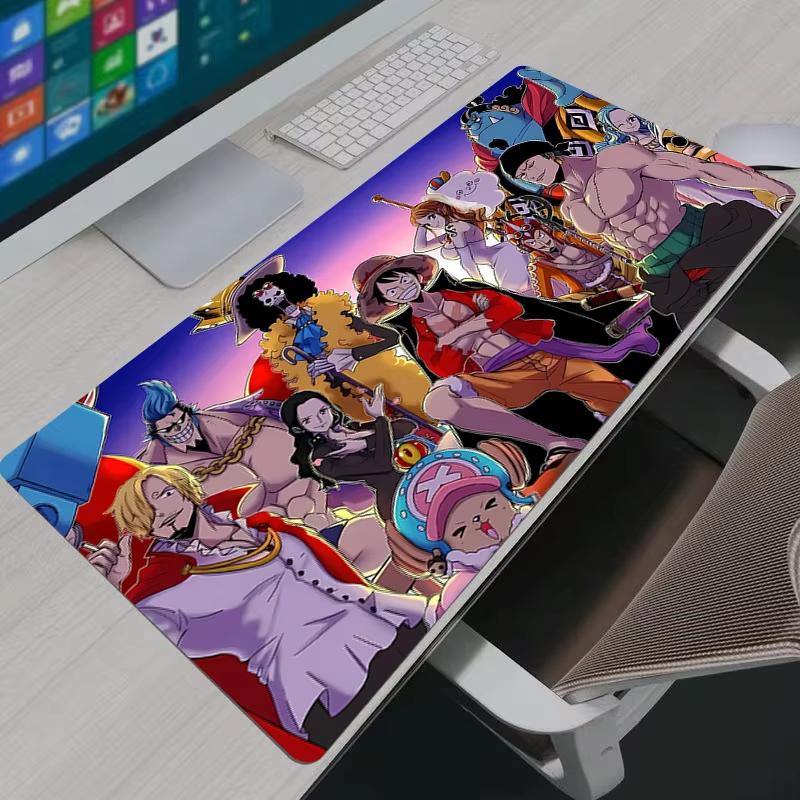 Mouse Pad Notbook Gaming Accessories Large Keyboard NonSlip Rubber Computer Carpet Anime One Piece Desk Mat PC Gamer MousePad