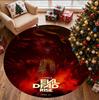 The Evil Dead Pattern Round Rug, Indoor/Outdoor Mat, for Picnic, Gameroom, Bedroom, Office, Living Room, Home Decor Carpet, Birthday Gift