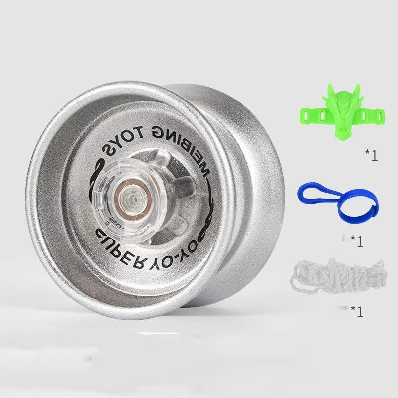 

Йо-йо 1 шт сплав начального уровня фристайл легкая атлетика красочные детские подарки кончики пальцев серебряный