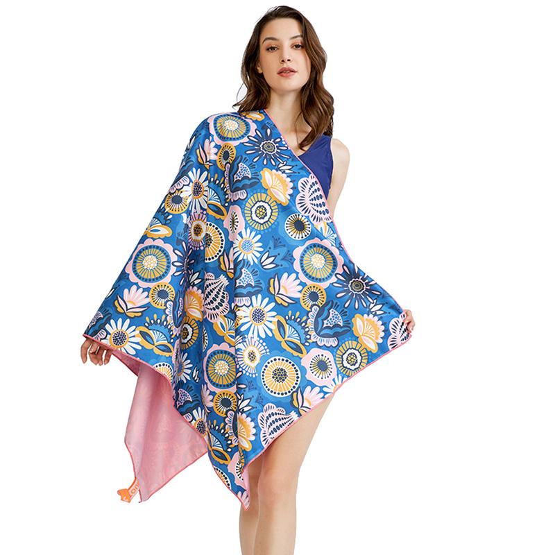 80*160cm Lightweight Travel Camping Swimming Beach Towels Extra Large Quick Drying Sand Free Pool Towel