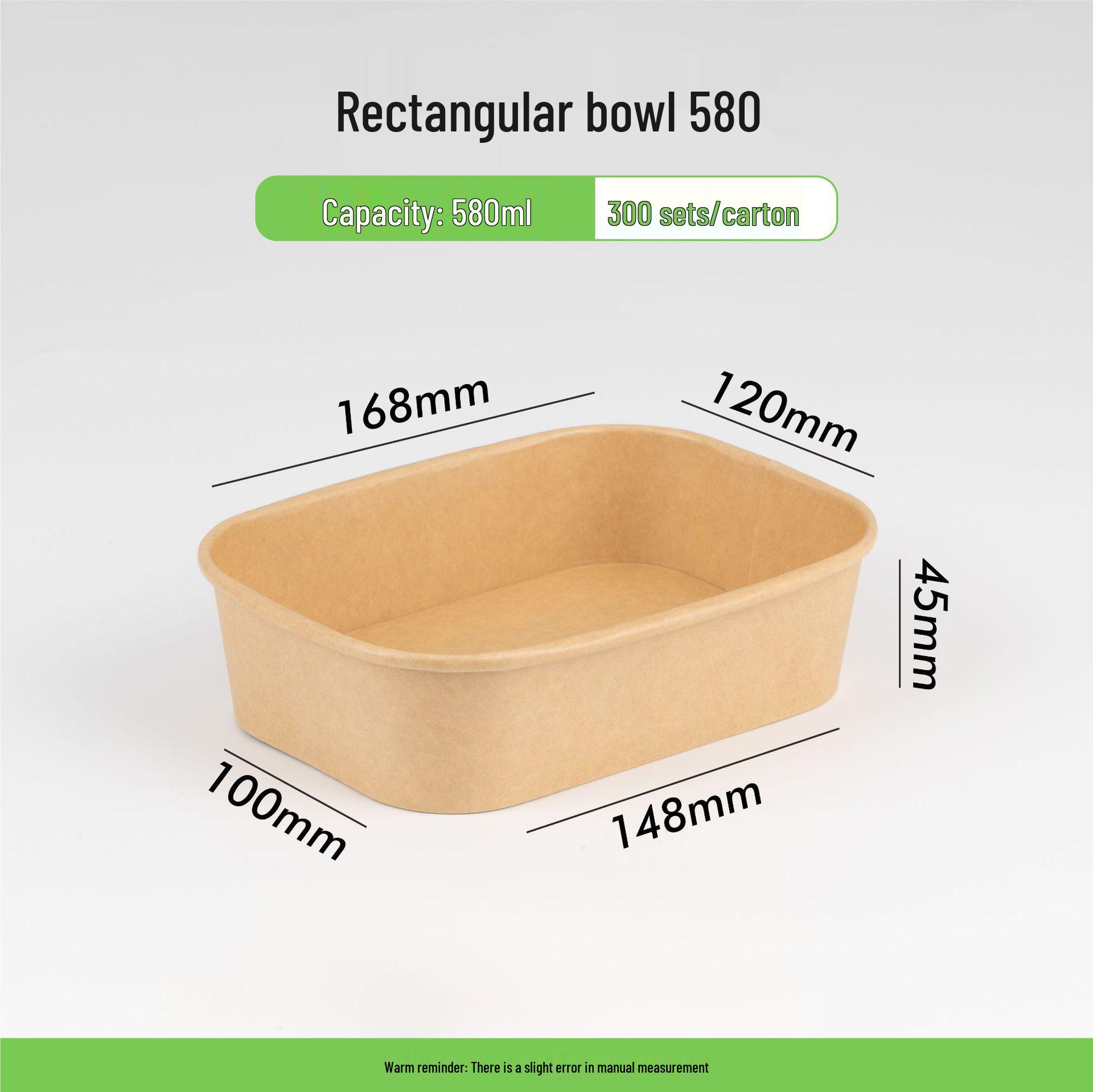 Eco-friendly Microwaveable Kraft Paper Lunch Box - Disposable, Thick, and Versatile for Salads, Rice, and Takeaway Meals