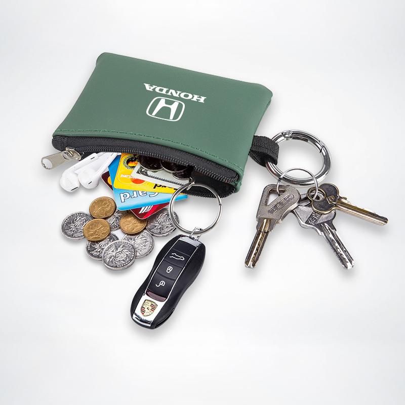 

PU Leather Car Key Case Dust Key Bag Accessories For Honda Civic FIT Accord Prelude CRV 5th City CRZ CRX Jazz HRV Pilot Odyssey
