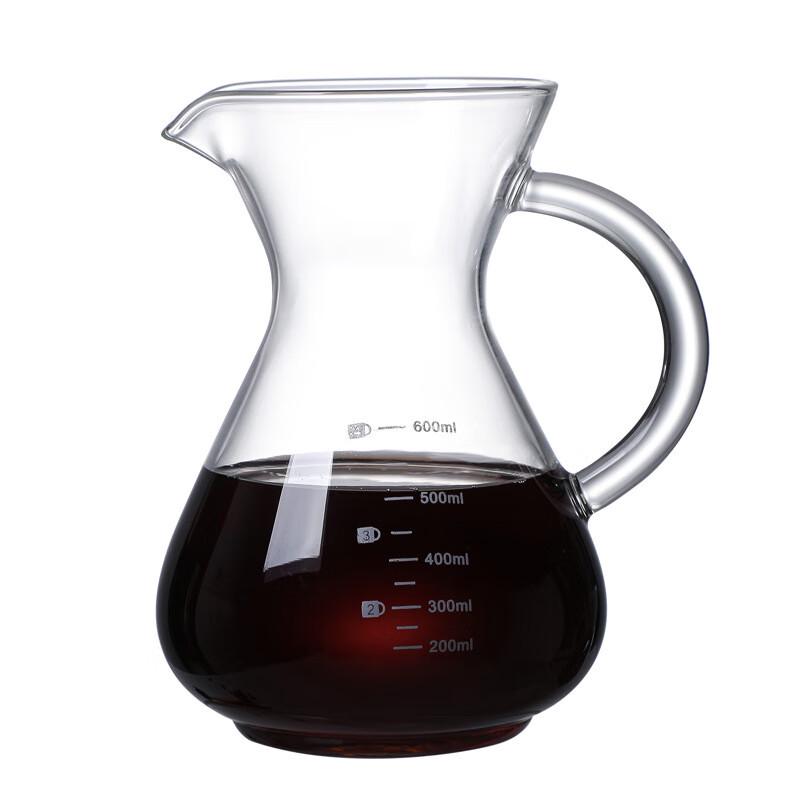 ZISIZ Glass Pour Over Coffee Pot with Filter