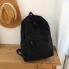Schoolbag trendy brand solid color student schoolbag large capacity college style backpack college students men and women travel backpack leisure 