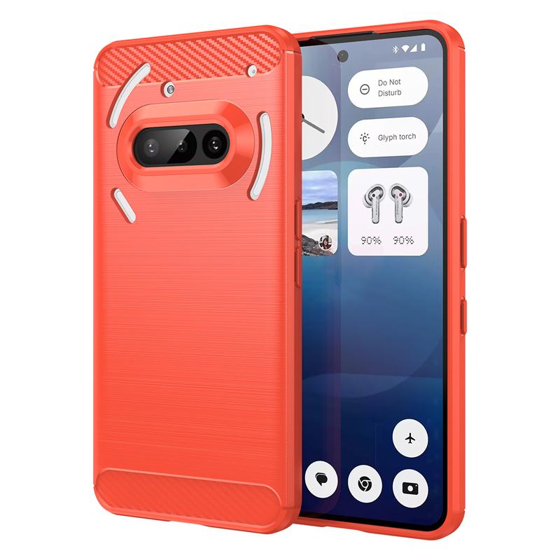 For Nothing Phone 3a Case Anti-knock Soft Silicone Carbon Fiber Back Cover Nothing Phone 3a Pro Case For Nothing Phone 3a Case