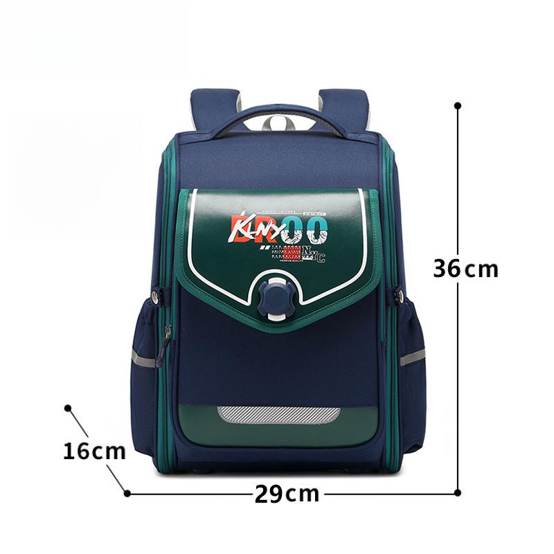 British-style Backpack for Primary School Students, Universal, Load-reducing, Back-protecting, Waterproof, Large-capacity, Expandable Backpack