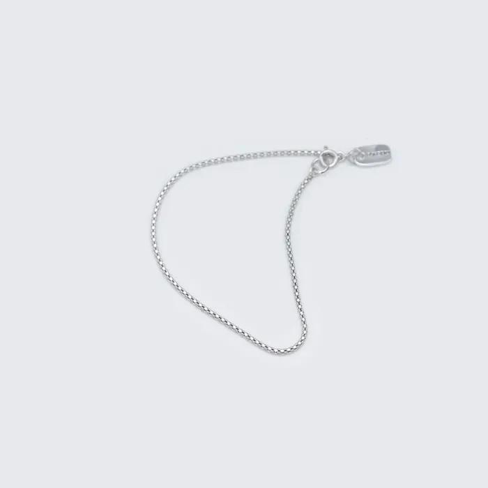 Cindy Cutting Silver Chain Bracelet 925 Sterling Silver Layered Bracelet