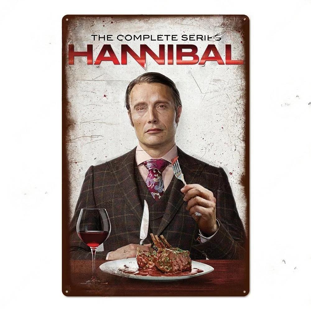 Vintage TV Movie Metal tin Signs decor Metal Plaque Posters Tin Sign Wall Decoration for Cinema Man Cave Bedroom Wall Home Decor