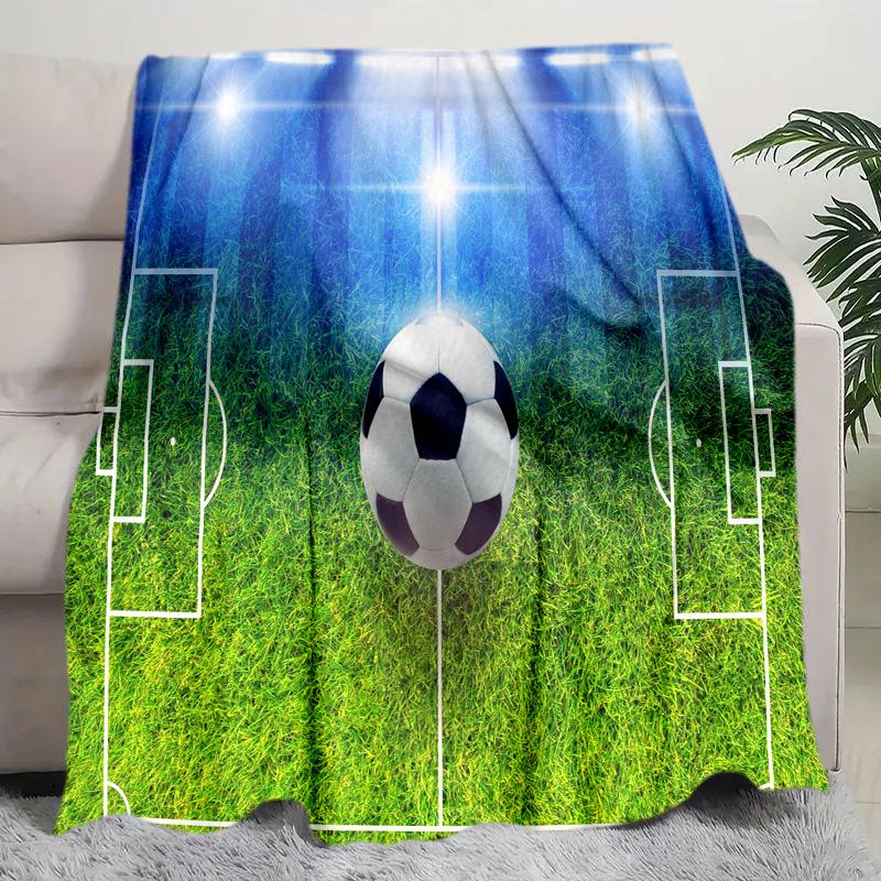 Football Blanket Perfect All Seasons Soft Comfortable Sofa Office Nap Travel Birthday Gift Christmas Present