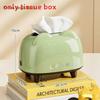 Modern Minimalist Plastic Tissue Box With Logo For Living Room And Bedroom Decor