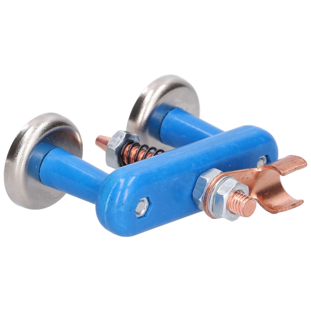 Magnetic Welding Support Blue Sturdy Durable Strong Suction Convenient Operation Welding Magnet Head