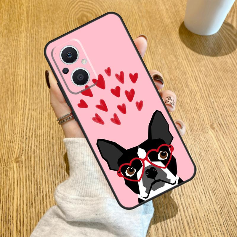 Boston Terrier Dog Funda For OPPO Reno 7 8 Lite 14 F 13F 12F 11F 13 12 11 10 Pro OPPO Find X9 X8 X6 X5 Pro Case