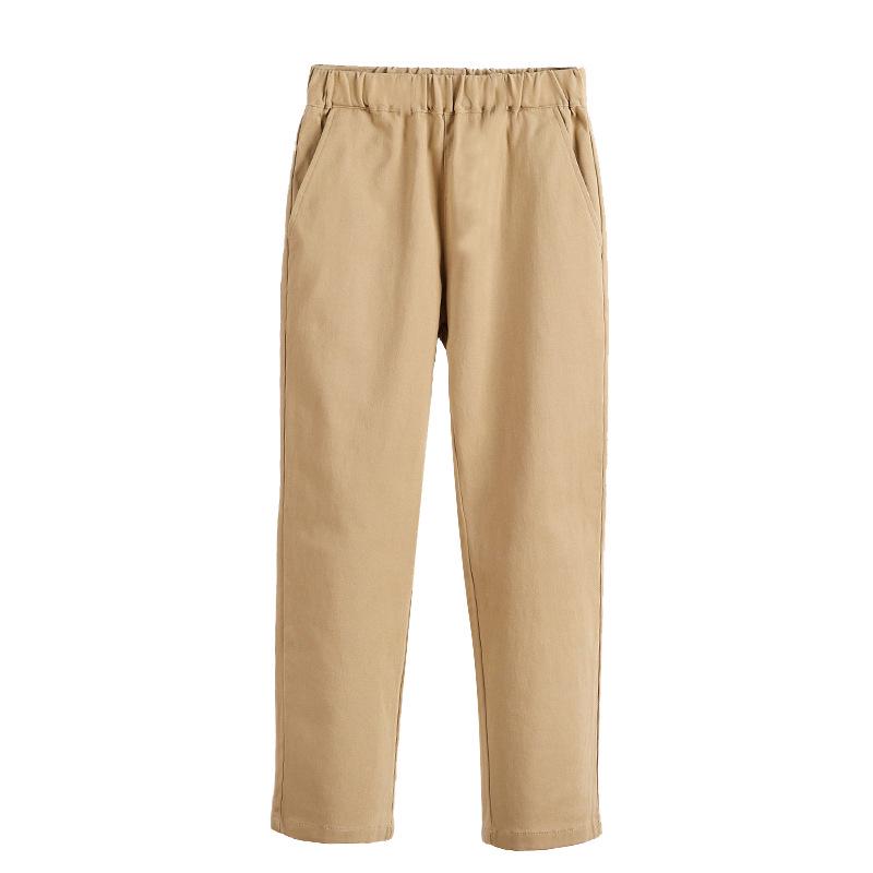 Children's Khaki and Navy School Uniform Pants – Pure Cotton, Performance, Loose Fit