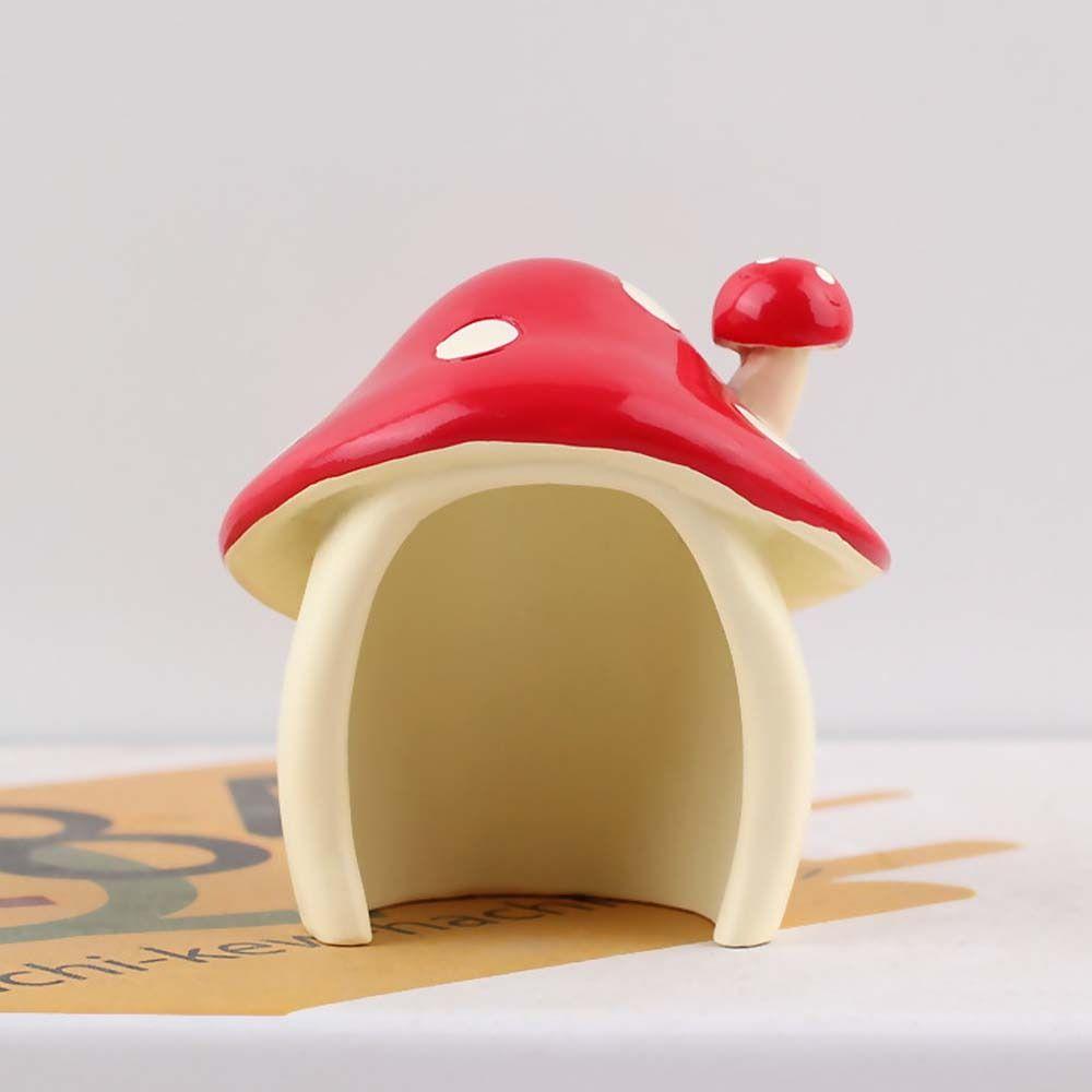 

Симпатичная статуя грибного домика своими руками микроландшафтное украшение домашний декор рабочего стола