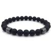 Simple Style Mens Bracelet Natural Tiger Eyes Hematite Stone Braslet Meditation Jewelry Accessories Black Braclet Pulsera Homme