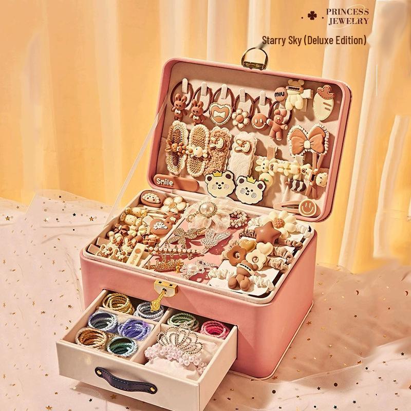 Deluxe Princess Hair Accessories & Jewelry Gift Set for Girls - Perfect for Birthdays and Children's Day