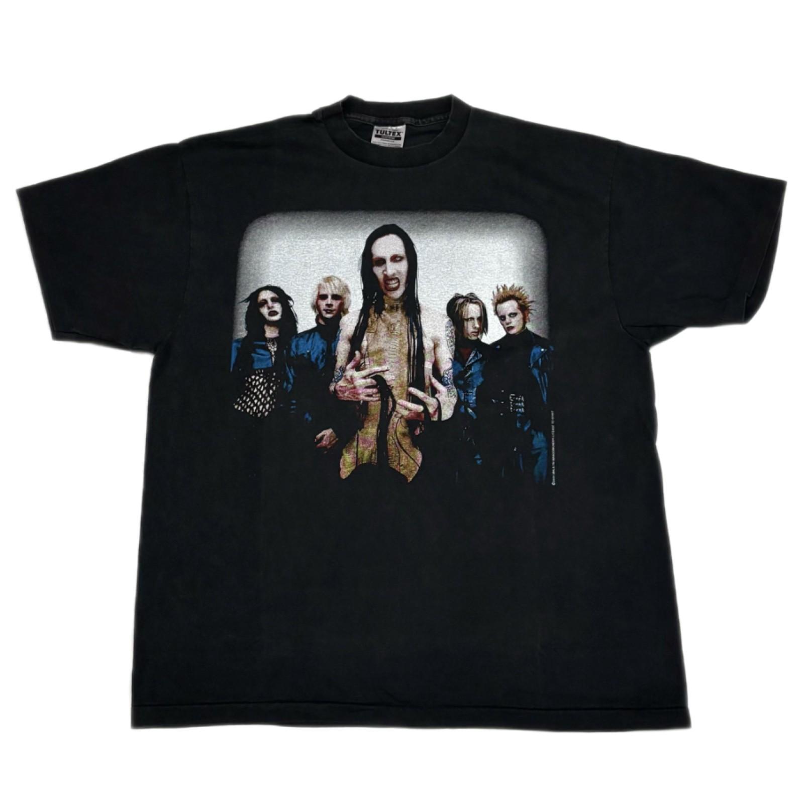 MARILYN MANSON Оружие Бог И Правительство Винтажная Футболка XL Одиночный Шов РЕПРИНТ XL