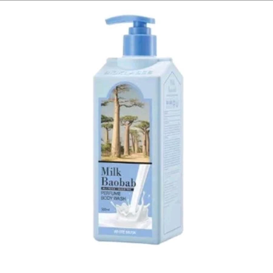 Balsam do ciała perfumowany Milk Baobab 250ml/ Żel pod prysznic 500ml: Białe Mydło/ Białe Piżmo/ Puder dla Dzieci/ Bukiet Kwiatowy, Kbeauty