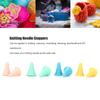100Pcs Colorful Needle Point Protectors Coarse Needles Knitting Needle Stoppers  For Weaving