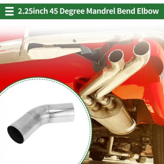 

45 Degree Mandrel Exhaust Tube 225 OD 394 Leg Length T304 Stainless Steel