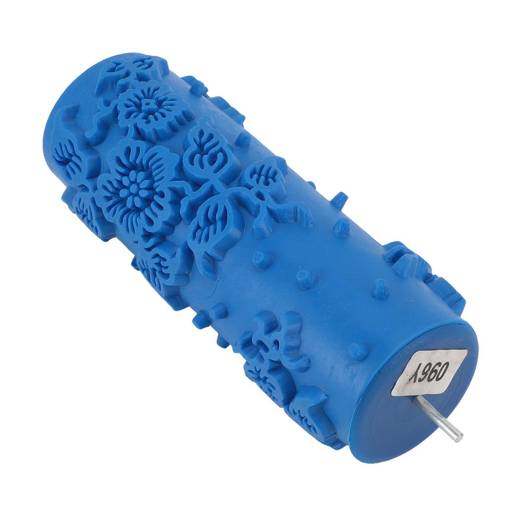 Art Texture Roller Multifuntional Round Washable Reusable Decorative Embossing Rubber Roller for Walls Furniture