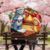 1pc Tom Jerry Automatic Open/Close Umbrella Compact Folding Umbrella with 8-Rib Shaft lightweight esign, for Women/Men1188A