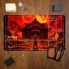 Magic Hell Samurai Magic Party Mouse Pad Playmat 24"X14" MTG TCG Office Desk Mat for Work Game PC Laptop Rug Carpet MousePad