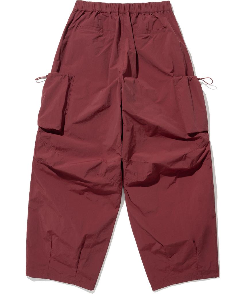 NOT4NERD Nylon Big Pocket Parachute Pants - Red