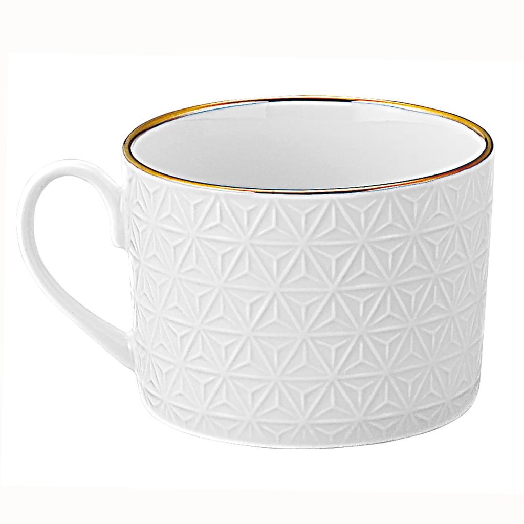 yamakaXODA POTTERY Auspicious Zipangu Pair of Cups and Cup Diameter x Height 6cm Saucer Diameter 16cm x Height Set of Gold and Auspicious Mino Plates,