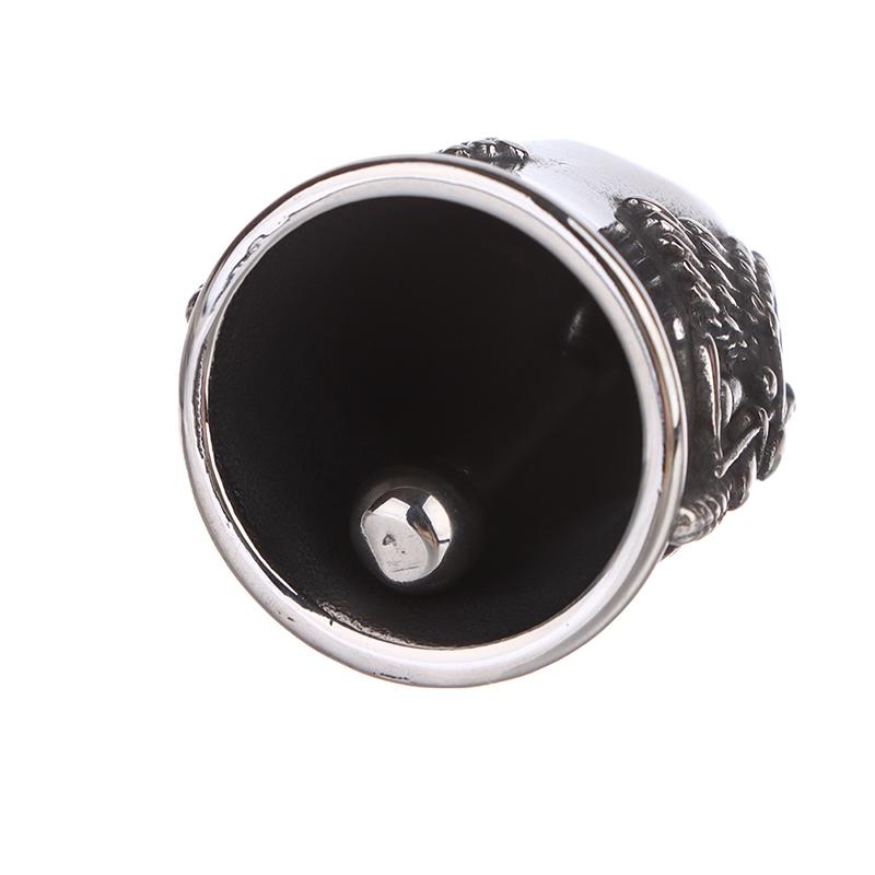 New Men'S Motorcycle Wind Retro Punk Hip Hop Rock Wings Motorcycle Character Bell Pendant Necklace