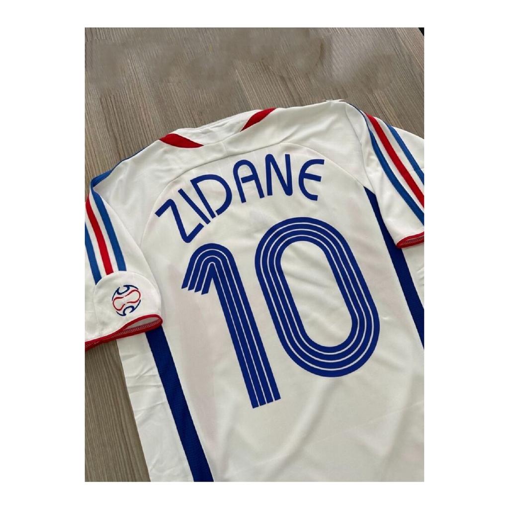 Frankreich 98 WM Zinedine Zidane Ersatztrikot (Weiß)