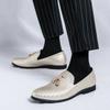 Flat Bottomed Men'S Loafers Classic British Gentleman Style Leisure Party Plus Size 38-46 Adult Nightclub Shoes Tassels New