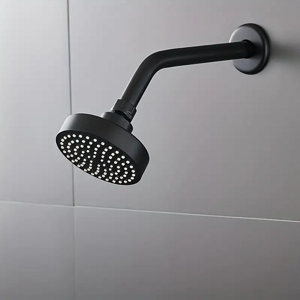 Adjustable Rainfall Shower Head 4 Inch Thickened High Pressure With Rubber Jets Shower Head Sprayer Bathroom Fixture Faucet